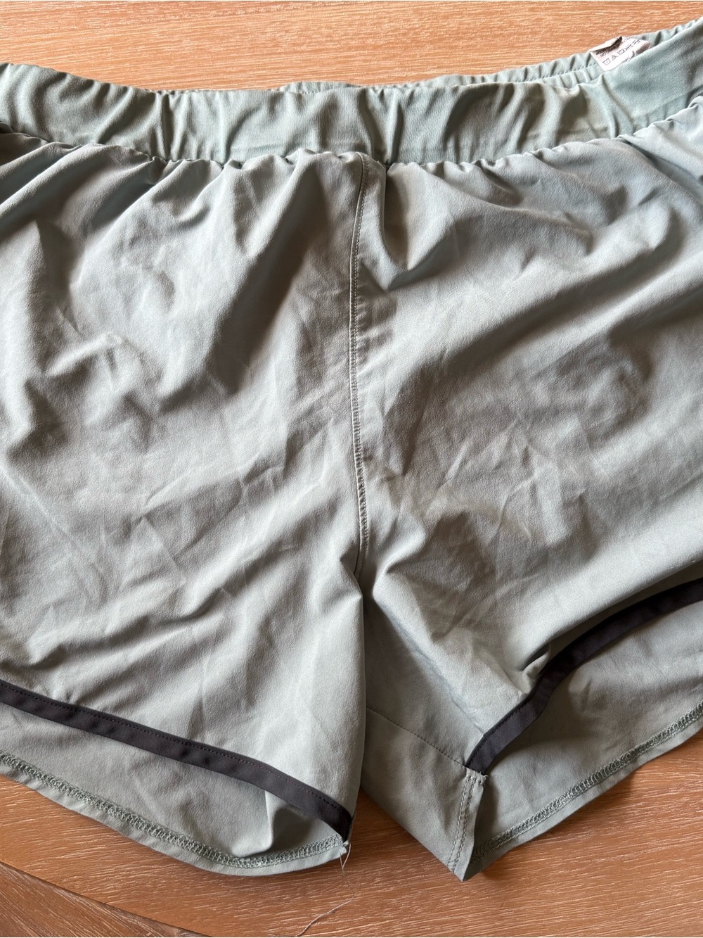Under Armour Light Sage Athletic Shorts with Dark Trim